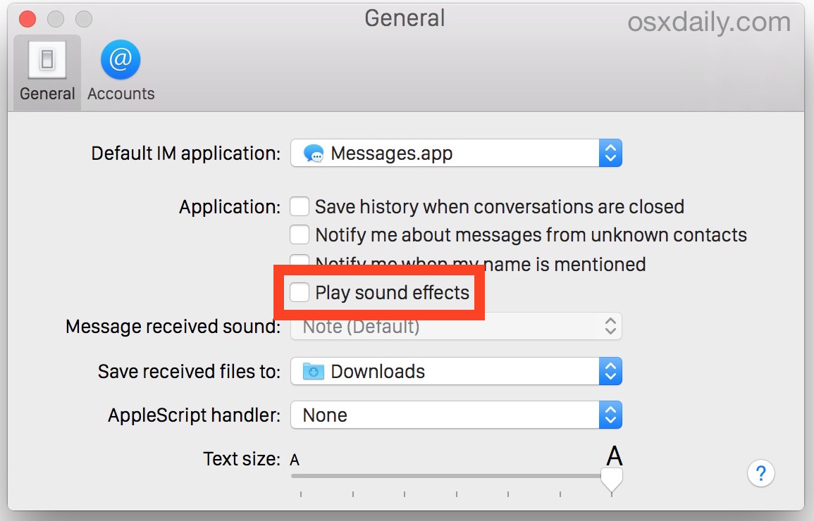 get a sound notification for google messenger on a mac